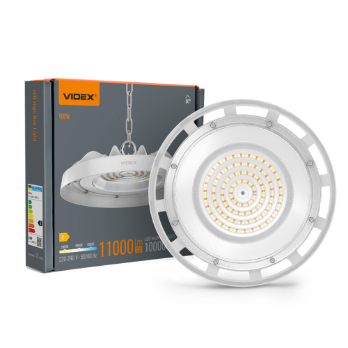 LED светильник высотный ХайБей Videx 100W 3000/5000/6500К IP65 VL-HBe04-100CW