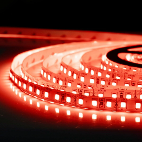 LED стрічка OEM SMD2835 120шт/м 9.6W/м IP20 12V червоний ST-12-2835-120-R-20 14483