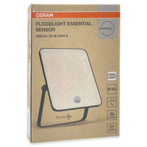 Світлодіодний LED прожектор Osram Floodlight Essential Sensor 30W 4000K IP65 220V з датчиком руху 90025892