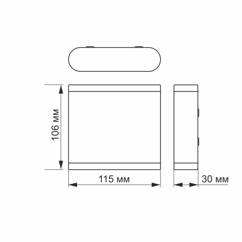 LED світильник архітектурний VIDEX AR06 6W 2700K IP54 VL-AR06-062B