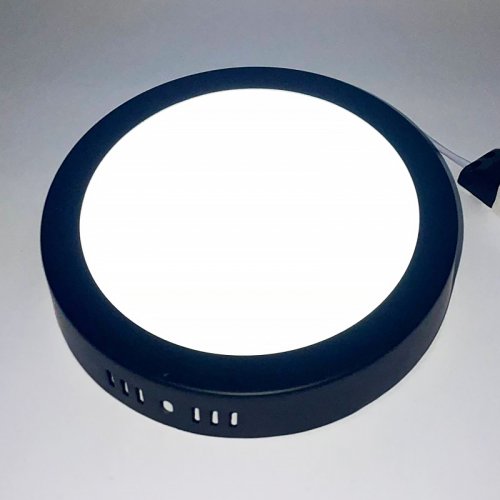 LED світильник накладний Horoz "CAROLINE-12" 12W 6400К чорний 016-025-0012-050