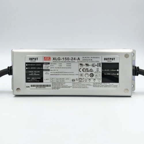 Блок питания Mean Well 150W 24V 6.25А IP67 XLG-150-24-A
