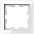 Рамка 1-постова D-Life "Білий кристал", MTN4010-6520
