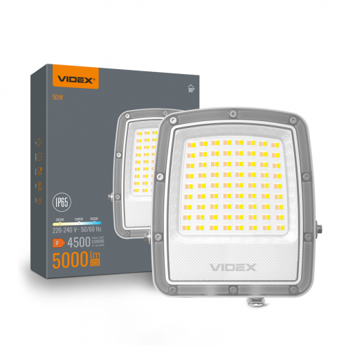 LED прожектор Videx F5 50W 3000/5000/6500K IP65 VL-F5-050CW
