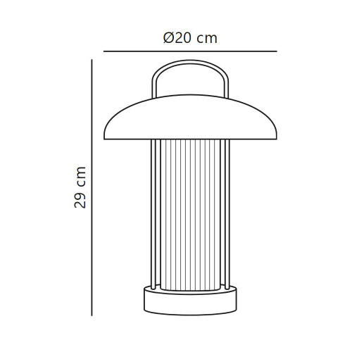 Настільна LED лампа Nordlux Mirano 3W акумуляторна 3000K IP20 USB зелений 2512505023