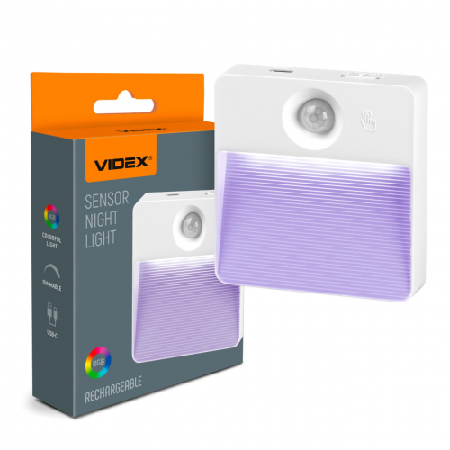 LED світильник акумуляторний Videx з датчиком руху 750mAh VL-NL104W-G