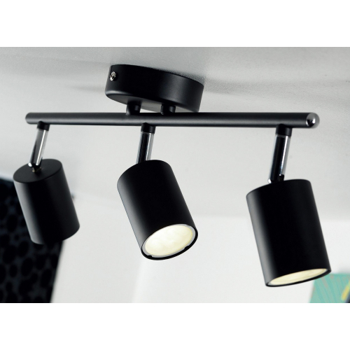 Світильник накладний Nordlux спот Explore під лампи 3xGU10 IP20 поворотний чорний 2113270103