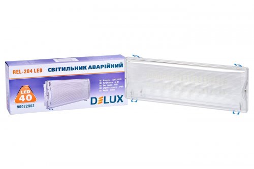 LED світильник аварійний DELUX REL-204 4W 40LED IP20 без акумулятора 90022962