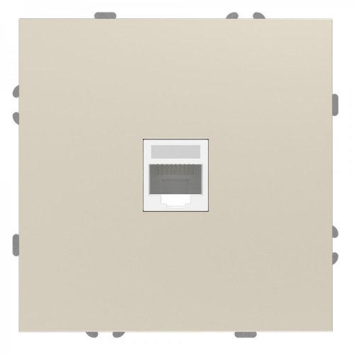 Розетка Ardero ER151PC-C Soft одинарна комп'ютерна шампань 8678
