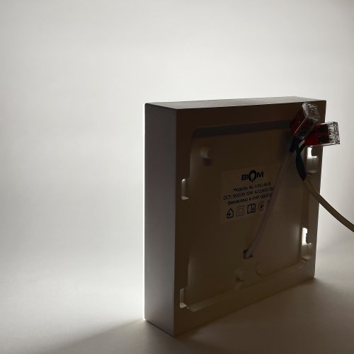 LED світильник накладний Biom 12W 5000К IP40 квадрат білий NL-1-S12-W-5 25791