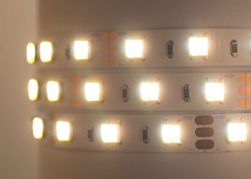LED стрічка Mi-light SMD5050 Dual White 60шт/м 9.6W/m IP20 12V (2700-6500K) MI-LED-DW60CCT1220