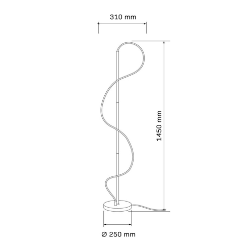 Торшер LED Goldlux Emma 36W 4000K 4300Lm 330185