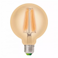 LED лампа Eurolamp филамент (filament) G95 8W E27 4000K (deco) LED-G95-08274(Amber)