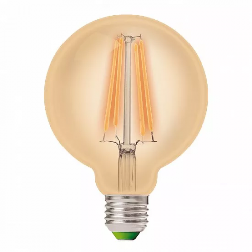 LED лампа Eurolamp филамент (filament) G95 8W E27 4000K (deco) LED-G95-08274(Amber)