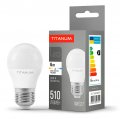 LED лампа Titanum G45 6W E27 4100K TLG4506274