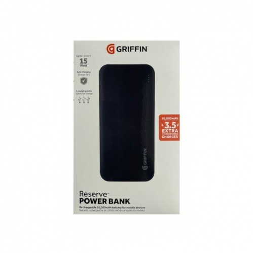 Портативний зарядний пристрій GRIFFIN для USB 10000MAH GP-147-BLK