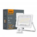 Світлодіодний LED прожектор Videx F2e 30W 5000К з датчиком руху і освітленості VL-F2e305W-S