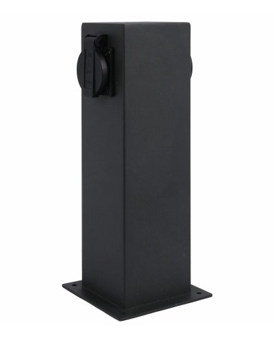 Вуличний стовпчик Goldlux Elektri з розетками IP44 графітовий 327963