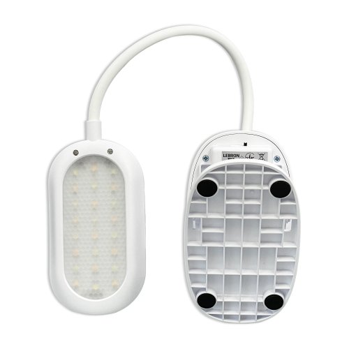 Настільна LED лампа акумуляторна Lebron L-TL-7506WH гнучка 5W 3000-6500K білий 15-13-52
