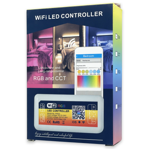 LED диммер LT WiFi WS01 12-24 V 12 А 144Вт для одноколірних стрічок 70031