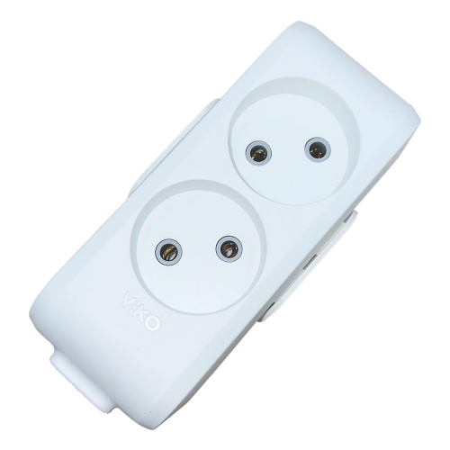 Колодка 2 гнезда Viko Multi-let без заземления белая 90112200