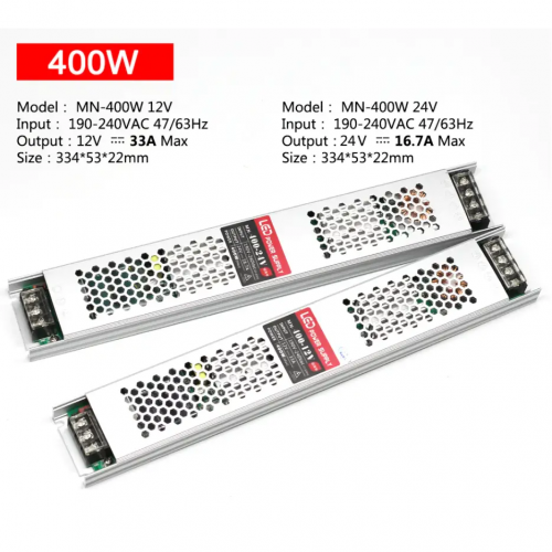 Блок живлення LT 400W 24V 16.7А IP20 ultra thin MN-400-24V 000328