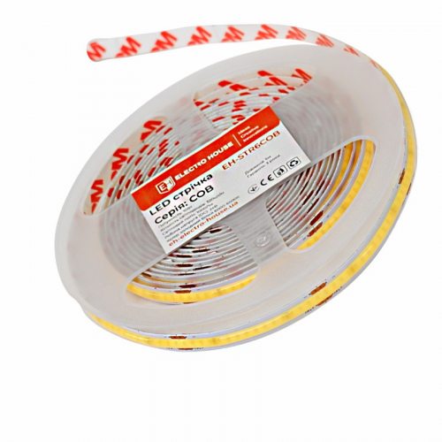 LED лента ElectroHouse COB 320шт/м 10W/м 24V IP20 6500К EH-STR6COB