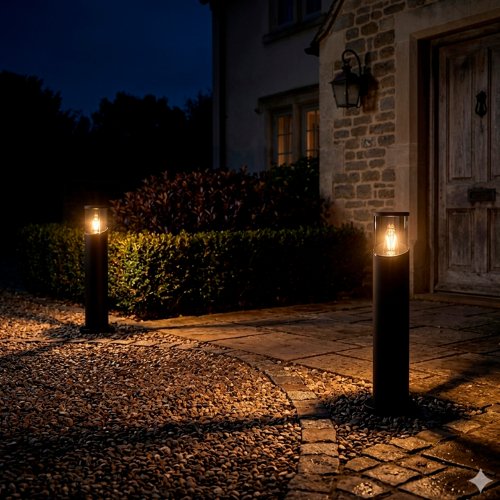 Уличный светильник Eurolamp DECO C Е27 IP54 черный CL-1xE27(DECO)C