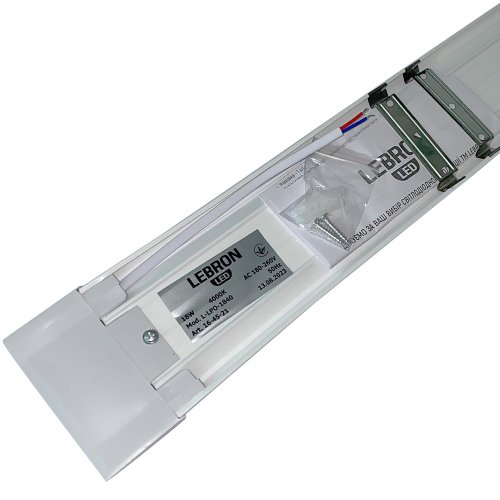 Лінійний світлодіодний світильник Lebron LED L-LPO 18W 4000K IP20 16-45-21