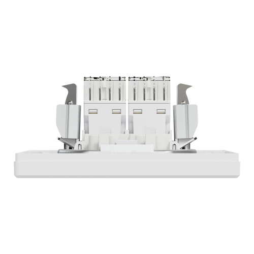 Розетка комп. двойная RJ45 кат.5е UTP Schneider Asfora Белый EPH4400121