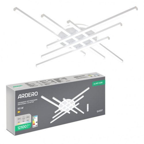 LED світильник Ardero AL6187-1ARD QUEST 110W 3000-6500К з пультом (81060) 9046