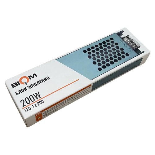 Блок питания Biom 200W 12V 16.5A IP20 LED-12-200