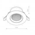 Точечный светильник Nowodvorski EGINA LED 10W 3000K IP20 10553