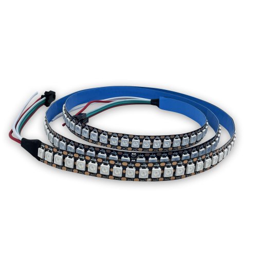 Адресна Smart LED стрічка LT WS2812B SMD5050 Digital RGB 144шт/м 36W/м 5V IP20 чорна 93015