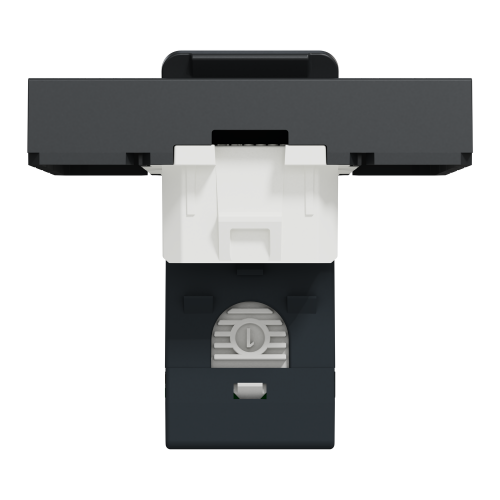 Розетка компьютерная, RJ45, одиночная, кат. 5е UTP, 2-мод., Schneider Unica New NU341154 антрацит