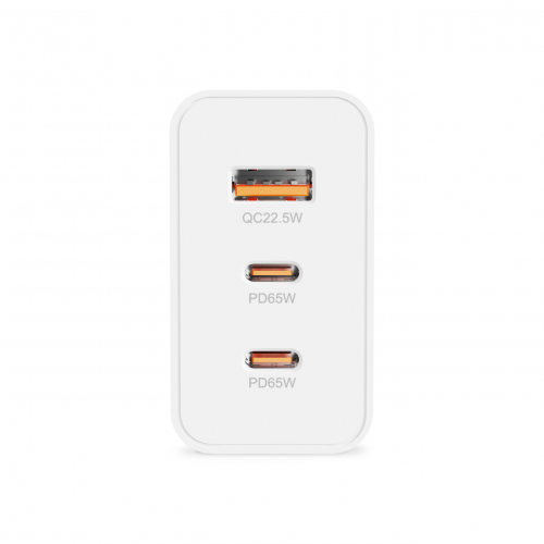 Сетевое зарядное устройство Titanum CH65PRO 65W 2xUSB-C+USB-A TA-CH65PRO-W