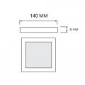 LED cветильник Horoz SELENA-12 12W 3000/4000/6500К белый 016-084-0012-010