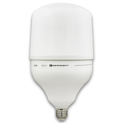 Світлодіодна LED лампа Євросвітло 60W Е27 + Е40 4200K (VIS-60-E40) 000042334