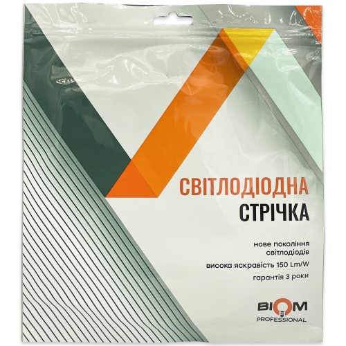 LED лента Biom Professional SMD2835 120шт/м 13.5W/м IP20 24V (4000-4500K) BPS-G3-24-2835-120-NW-20 18558
