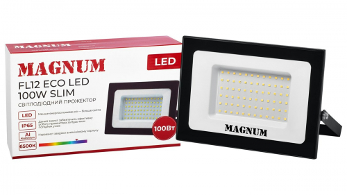 LED прожектор MAGNUM FL12 ECO 100W 6500K IP65 slim 90022013