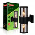 Уличный светильник Eurolamp DECO C 2xЕ27 IP54 черный BRA-2xE27(DECO)C Уличный светильник Eurolamp DECO C 2xЕ27 IP54 черный BRA-2xE27(DECO)C