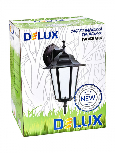 Светильник садово-парковый Delux PALACE A002 Е27 черный 90011334
