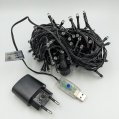 Уличная Led гирлянда Velmax V-SSL линейная RGB USB 100LED 10м IP65 черный провод 21-54-35