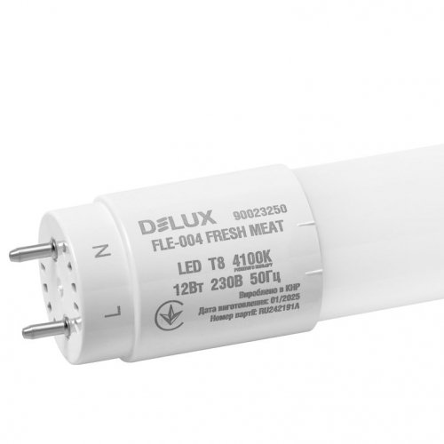 Світлодіодна LED лампа Delux FLE-004 12W G13 4100К 900мм для підсвічування продуктових вітрин 90023250