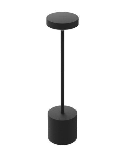 Настольная LED лампа аккумуляторная Kloodi 5W 2700K/4000K/6500K IP20 черный TA-5V UNO CCT BK