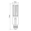 Світлодіодна LED лампа Videx Filament T38F 24W 5000K E27 VL-T38F-24275