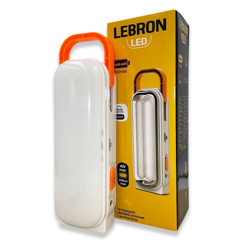 LED светильник аккумуляторный Lebron L-EL-432 4W 1100MAH 16-95-24