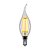 Світлодіодна лампа Velmax Filament свічка на вітрі C37T 4W E14 4100K 21-42-34-1
