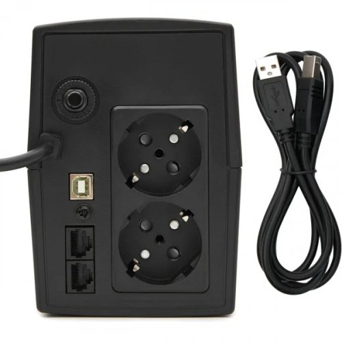 ИБП непрерывного действия Gear 800VA 480W LED plastic RJ45+USB GU-800PL