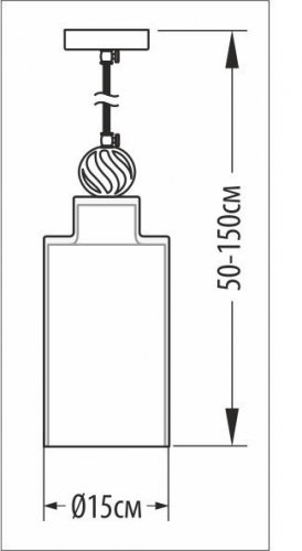 Подвесной светильник стеклянный PikArt 2401